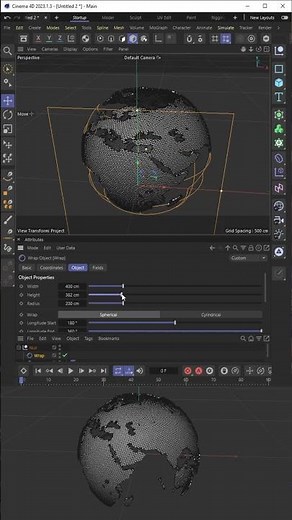 C4D Tutorial - Global Map Animation (NO PLUGINS) SKILL into INCOME!