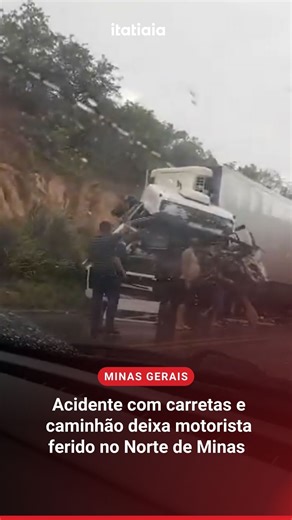 Rádio Itatiaia on Instagram: "ACIDENTE EM MG | Um acidente envolvendo três veículos de carga deixou um homem ferido na tarde desta quarta-feira (31), na BR-251, na altura do km 488, em Francisco Sá, no Norte de Minas Gerais. Segundo informações do Samu, a vítima, um homem de 41 anos, apresentava escoriações no rosto e relatou sentir dores. Ele recebeu atendimento no local e foi encaminhado ao Hospital de Francisco Sá para avaliação médica. De acordo com o Corpo de Bombeiros, a colisão envolveu 