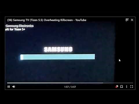 Samsung TV Tizen 5.5 Overheating killscreen Sounds like a ‪@TheGreatUnknownProductions‬