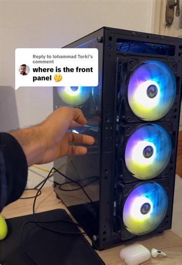 Replying to @Iohammad Torki front panel pc case #fyp #pc #case #pcsetup