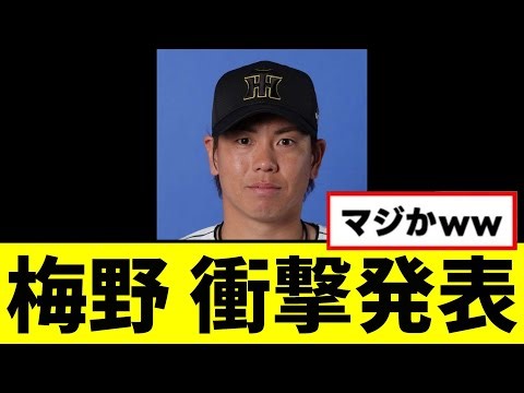 【阪神】梅野隆太郎、衝撃発表するwwwww