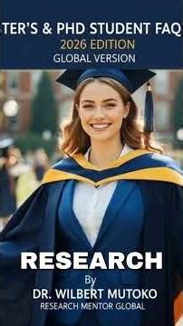 Master’s & PhD Students FAQ Guide 2026 Edition, Global Version —This Guide Is for you!!! #academic