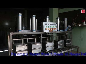 Paneer Press Pneumatic 5 head 10 hooves paneer making machine automatic paneer press