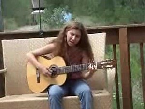 Alisa Amor sings "Without forgiveness I will still be blind"