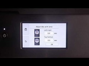 How to Adjust the Disc Print Area in Canon PIXMA TS9550