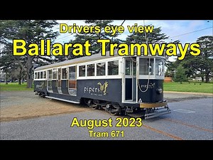 Drivers eye view, Ballarat tramways, August 2023