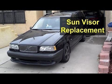Sun visor removal, Volvo S70, V70, XC70, 850, etc. P80 platform cars from 1992 to 2000 - VOTD