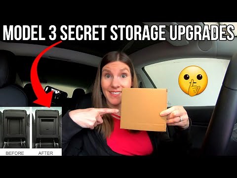 SECRET Storage in the Tesla Model 3 with Hidden Accessories | Glove Box | Arm Rest Box | BASENOR