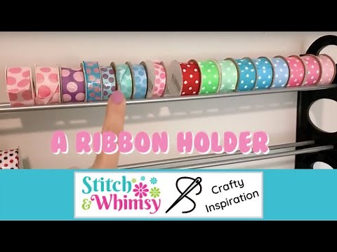 HOW TO HACK A SHOE ORGANIZER TO STORE RIBBON | Make ribbon holder from a shoe rack Stitch and Whimsy
