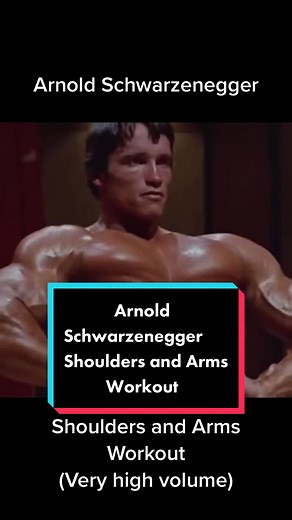 Arnold Schwarzenegger’s training was no joke, give it try if you want to be sore for the next few days #gym #gymtok #bodybuilding #arnold #arnoldschwarzenneger #shoulders #arm #fyp