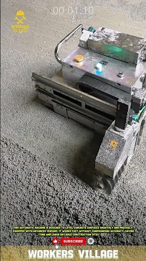 Concrete Leveling Robot — Smooth, Fast, and Precise! #workersvillage #innovation #construction
