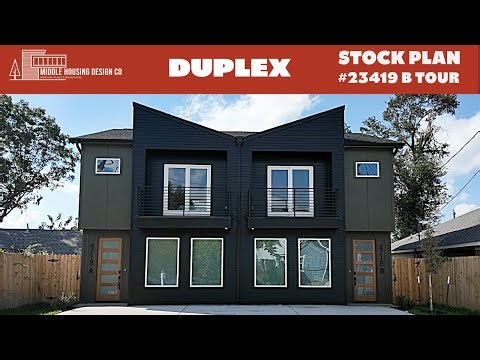 House plan tour: Job 23419 B Duplex