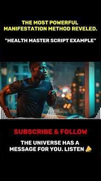 How to write script for Radiant Health. Powerful Manifestation Method