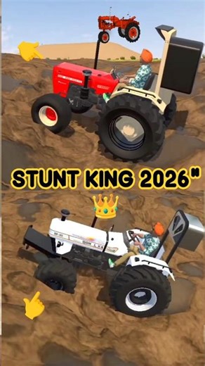 Mud Challenge: Win or Stuck? 🏆⚒️ ​#Tractor #Stunt #Mud #Offroad #Power #Gaming #Trending