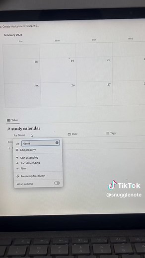 Notion Tutorial: Assignment Tracker & Calendar 🫶
