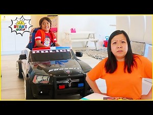 Ryan Police Pretend Play and late going to School!!!! - Videos For Kids