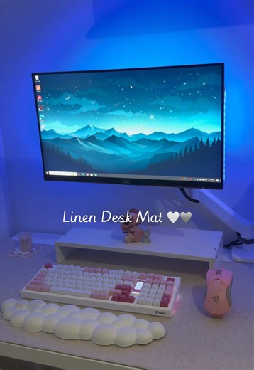 Transform Your Workspace with a Linen Desk Mat