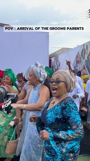 Arrival of the Brides Family at a Traditional Wedding