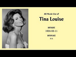 Tina Louise Movies list Tina Louise| Filmography of Tina Louise