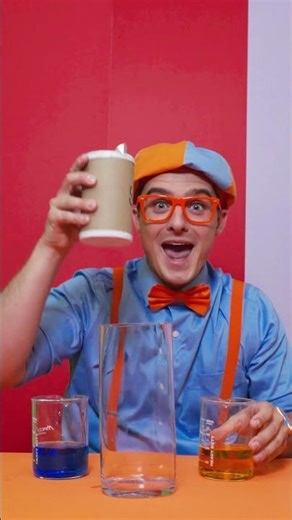 Check Out this Cool Color Science Experiment!🟠🔵 #colors #scienceexperiment