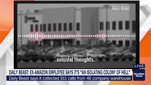 An "isolating colony of Hell." That's how a former warehouse employee described working for Amazon to The Daily Beast: https://cnn.it/2TJg1yo. The website reports, over 5 years, emergency workers were called to Amazon warehouses 189 times because of mental health episodes. | HLN