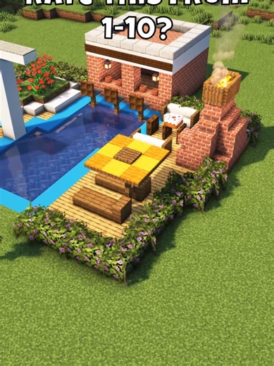Minecraft Ultimate Swimming Pool💦 #fyp #minecraft #viral | swimming pool