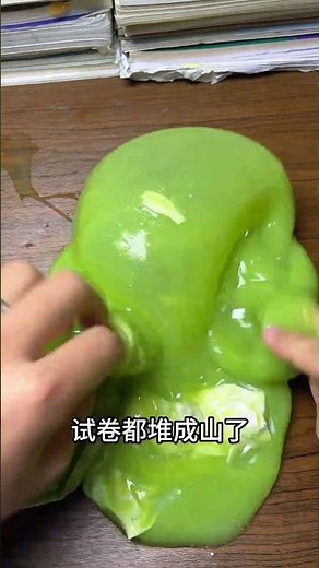 Challenge yourself to make slime from today's exam paper #slime #bubbleglue #stressrelief