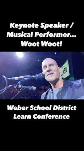 I was the keynote speaker / musical performer at the Weber School District Learn Conference. So much fun coming back to Weber High where I went to school! Next up: June 24 - Draper Amphitheater - See you there! learnconference @weberhighofficial @drapercity | Ryan Shupe