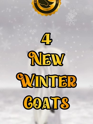 SPOILER | 4 *NEW*winter COATS for this year's Winter Festival in Star Stable Online! 1) Ardennes (coat 10) 2) Friesian Sporthorse (coat 5) 3) Andalusian (coat 8) 4) Black Forest Horse (coat 8) ❄ Prices: the same as for other coats of these breeds ❄ When: December 31st ❄ Where: Winter Village ❄ They *should* stay with us after the event ends #sso #starstable #newhorse #newcoat #spoiler