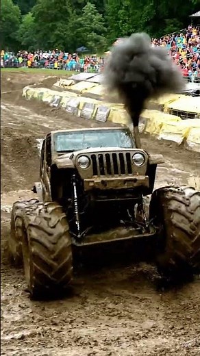 Insane Mud Jeep Drag Race | Extreme 4x4 Offroad Power 🔥 #shorts