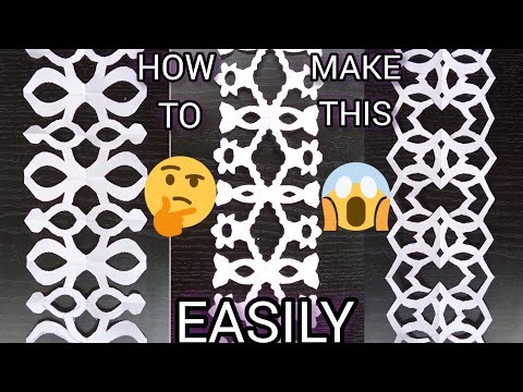 HOW TO MAKE PAPER CUTTING DESIGN BORDERS EASILY 😱???