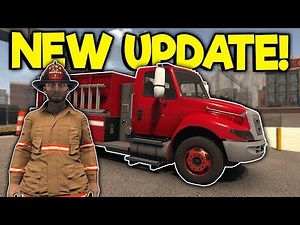 Bad Firefighters Check Out the NEW Fire Truck! - Flashing Lights Multiplayer Update