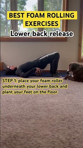 Do this to release lower back pain (BEST FOAM ROLLING EXERCISES) #lowbackpain #backproblem #backpain