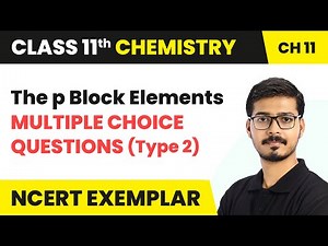 The p Block Elements - MCQs (Type 2) | Class 11 Chemistry Chapter 11 (NCERT Exemplar)