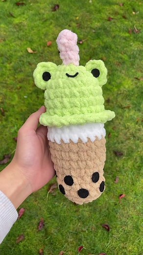 Crochet Frog Boba Plush Tutorial