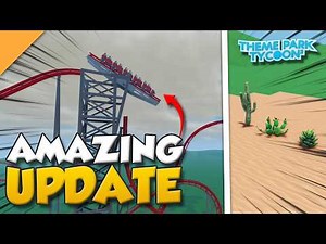 Building the FIRST Roller Coaster with TILT TRACKS in Theme Park Tycoon 2!!