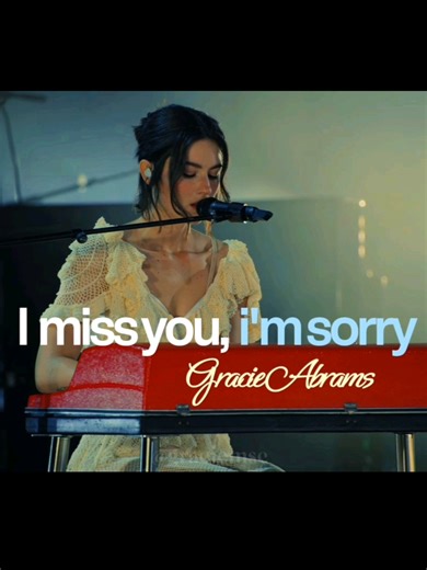 I miss you, i'm sorry (Apple Music Live) - Gracie Abrams #imissyouimsorry #minor #gracieabrams #applemusiclive #graciemsc