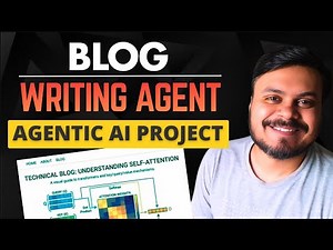 This AI Agent Plans, Researches & Writes Blogs Automatically using LangGraph | Agentic AI Project