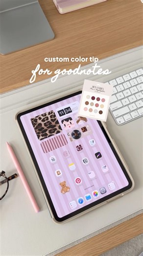 How to add custom colors to pen/highlighter in Goodnotes #goodnotes #digitalplanning #ipad planning