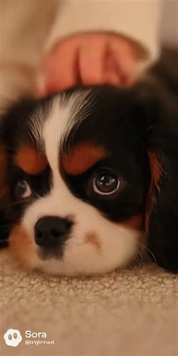 Soft Morning With Two Cavalier Puppies