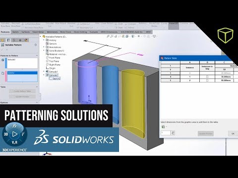 Patterning Solutions with SOLIDWORKS and 3DEXPERIENCE - Webinar