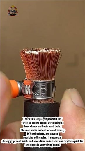 Smart Copper Wire Clamp Hack 🔧 | Easy Cable Fixing Trick You Must Try!