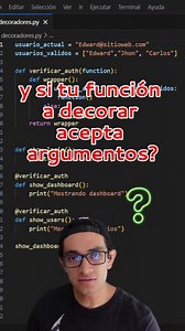 1.3K views · 35 reactions | Decorando funciones que aceptan argumentos en python. #python #programacion #aprendepython | Pildoras de programación | Facebook