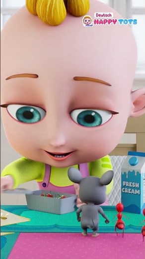 Mäuse und Eiscreme | Kinderreime & Kinderlieder | Happy Tots Deutsch