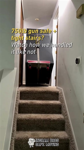 Big weight, small space? No problem. This gun safe made it through narrow stairs with zero issues. #SafeMoving #safemovers #safeandvault #safe #vault #gunsafe #fyp #foryou #foryoupage #IngramBrosSafeMoving #Safeandvaultsolutions #viral #bluecollar #trendingvideo #americanworker #unitedstates #countrymusic #country #gunsafemoving #safemoving #michigansafemovers #hunter #hunting #hunt #gunsafe #gunlover #michigan