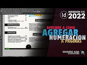 Tutorial Agregar numeración a páginas. Explicado Sencillo | Adobe InDesign CC 2022