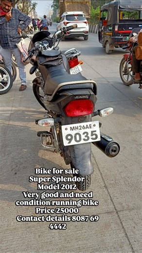 24 TV News Network on Instagram: "Bike for sale Super Splendor Model 2012 Very good and need condition running bike Price 25000 Contact details 8087 69 4442 #viralreels #bikesela #bikesale #bikesaleindia #nanded"