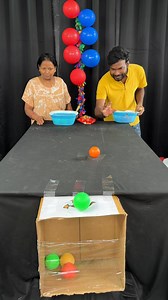 Impossible Ball Rolling To Pop the Balloon Challenge. Who the winner? #game | Vijay Challenge