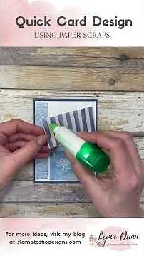 Quick Card Using Paper Scraps #cardmaking #stampinup #scraps #simplecard #masculinecard #diy