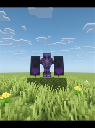 Ultimate Shadow Armor Upgrade in Minecraft! 🖤⚔️ #shorts